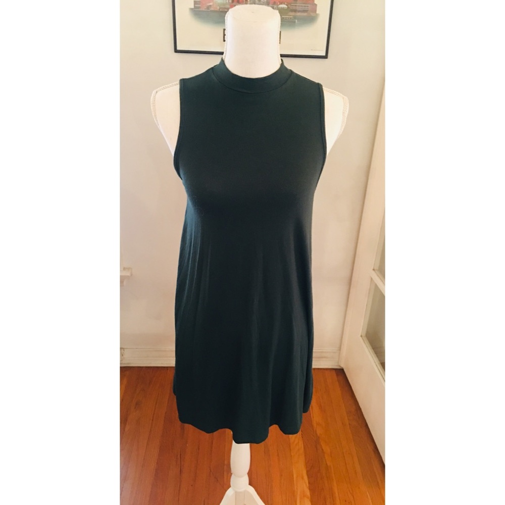 Topshop pine green dress